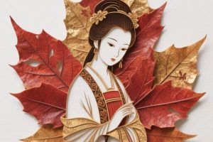 【AI副业项目】小红书蓝海项目,如何用AI生成金陵十二钗的落叶形象图