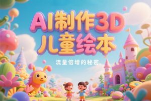 用AI制作3D儿童绘本教程,让你流量翻倍