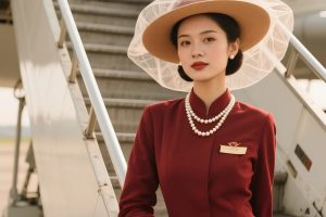 空姐奇遇记:十维时空的飞行梦幻(附时尚空姐AI绘图提示词)