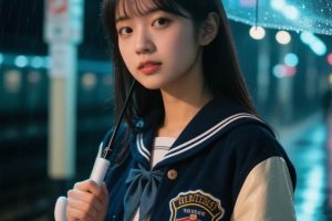 10组高中生JK裙美少女写实照片与AI绘图提示词分享