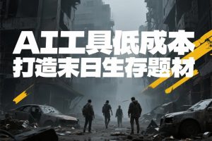 全新赛道来了!9个视频狂涨16万粉,靠AI末日剧本日入4位数,评论区爆肝追更!