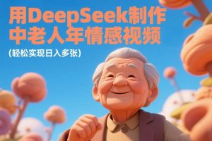 用DeepSeek制作中老人年情感视频,轻松实现日入多张