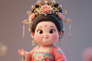 使用AI生成Q版卡通唐朝仕女形象,日更3条,平台疯狂推流,日入1k+
