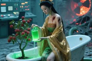 末日女神诞生记:10组爆款AI绘图提示词,引爆废墟反差流量