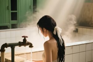 火爆全网的女子出浴图,AI绘图提示词分享
