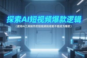 使用AI工具制作的短视频到底能不能成为爆款?探索AI短视频爆款逻辑