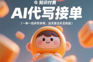 AI代写接单,一单一结多劳多得,当天做当天见收益