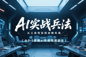 《AI实战兵法》,从工具驾驭到战略布局,从0~1掌握ai思维弯道超车
