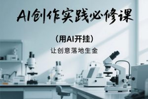 《AI创作实践必修课》,用AI开挂,让创意落地生金
