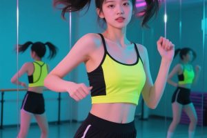青春美少女运动瞬间,分享10组青春美少女运动场景的AI绘图提示词(附AI图生视频示例)