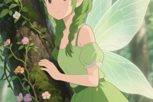 花间精灵物语:10组宫崎骏风格花精灵美少女AI绘图提示词珍藏集