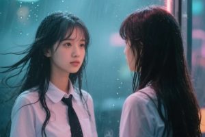 “假装偶遇”的浪漫:10组书店、咖啡厅、车站等场景美少女人像AI绘图提示词分享