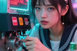 分享10组美少女学姐在不同实体店打工的AI绘图提示词