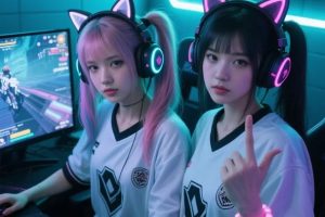 双生镜像之谜:10组双胞胎美少女AI绘图提示词分享