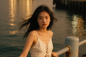 港风胶片复刻:10组复古色调夏季清凉装美少女AI绘图提示词分享