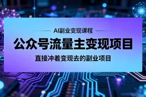 公众号流量主变现项目陪跑营