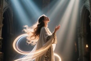 动态感生成法:分享10组美女”裙角飞扬”、”发丝飘动”AI绘图提示词